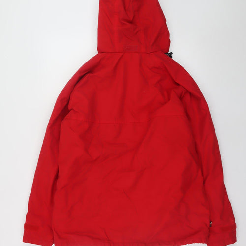 Trespass Women's Red Breathable Windproof Hooded Jacket Size 14/16