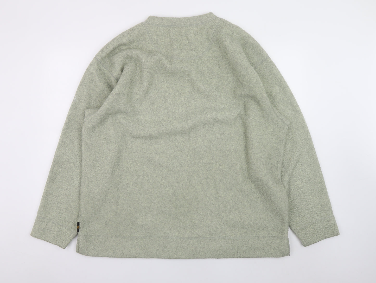 JCB Mens Grey V-Neck Pullover Sweatshirt XL Polyester Viscose