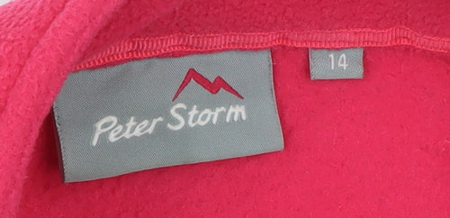 Peter Storm Women's Pink Fleece Full Zip Jacket Size 14