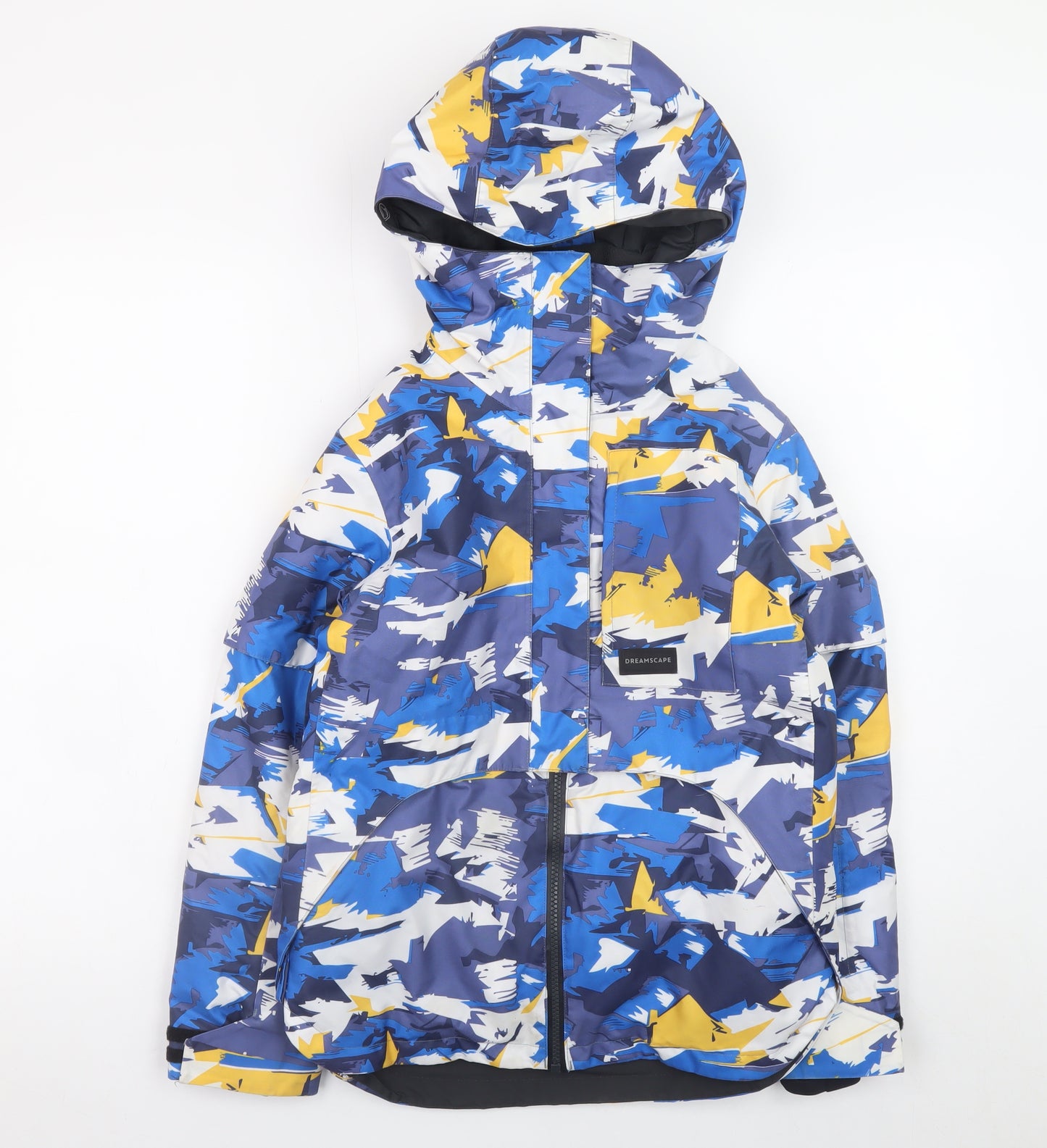 Decathlon Boys Multicoloured 10 Years Ski Jacket Waterproof Hooded Winter