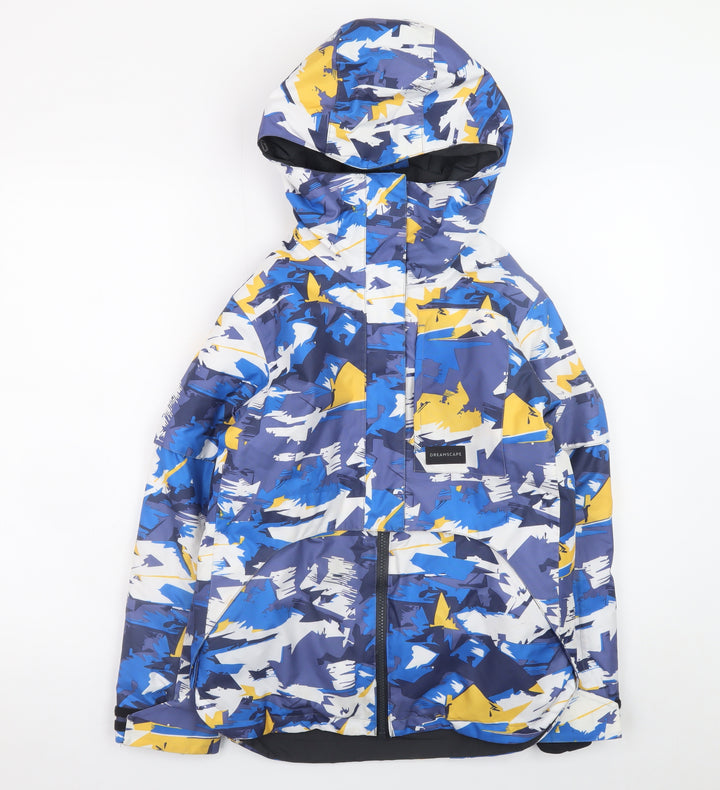 Decathlon Boys Multicoloured 10 Years Ski Jacket Waterproof Hooded Winter