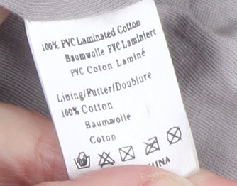 Avoca Womens Green Floral Hooded Rain Coat Size 10 Button Waterproof Jacket