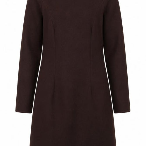 Marks and Spencer Women’s Brown Shift Dress Size 14 Long Sleeve