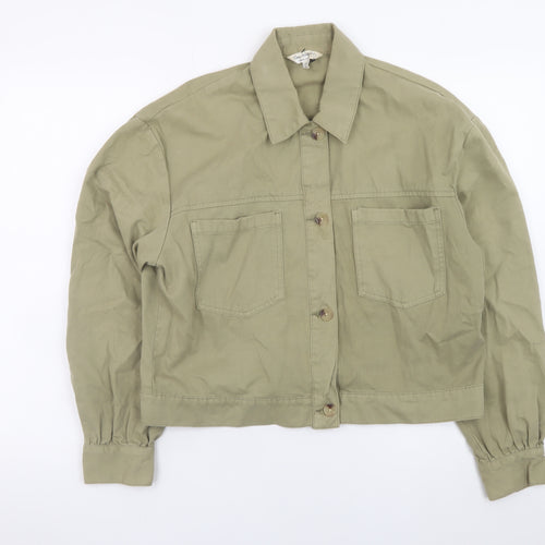 Miss Selfridge Women’s Green Cotton Basic Jacket UK 12