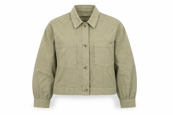 Miss Selfridge Women’s Green Cotton Basic Jacket UK 12