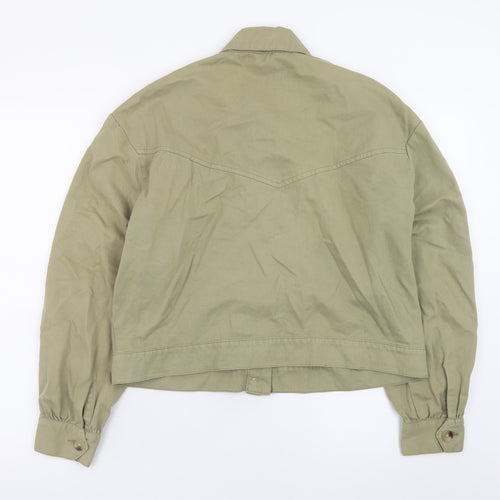 Miss Selfridge Women’s Green Cotton Basic Jacket UK 12