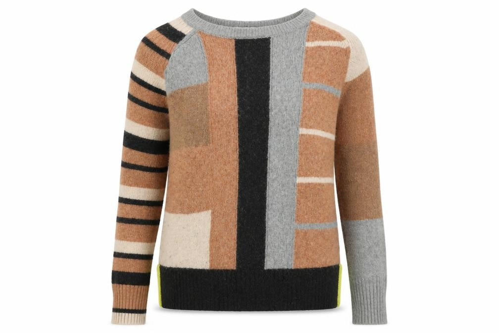 Front view of White Stuff Women's Multicoloured Wool Knit Jumper UK 10