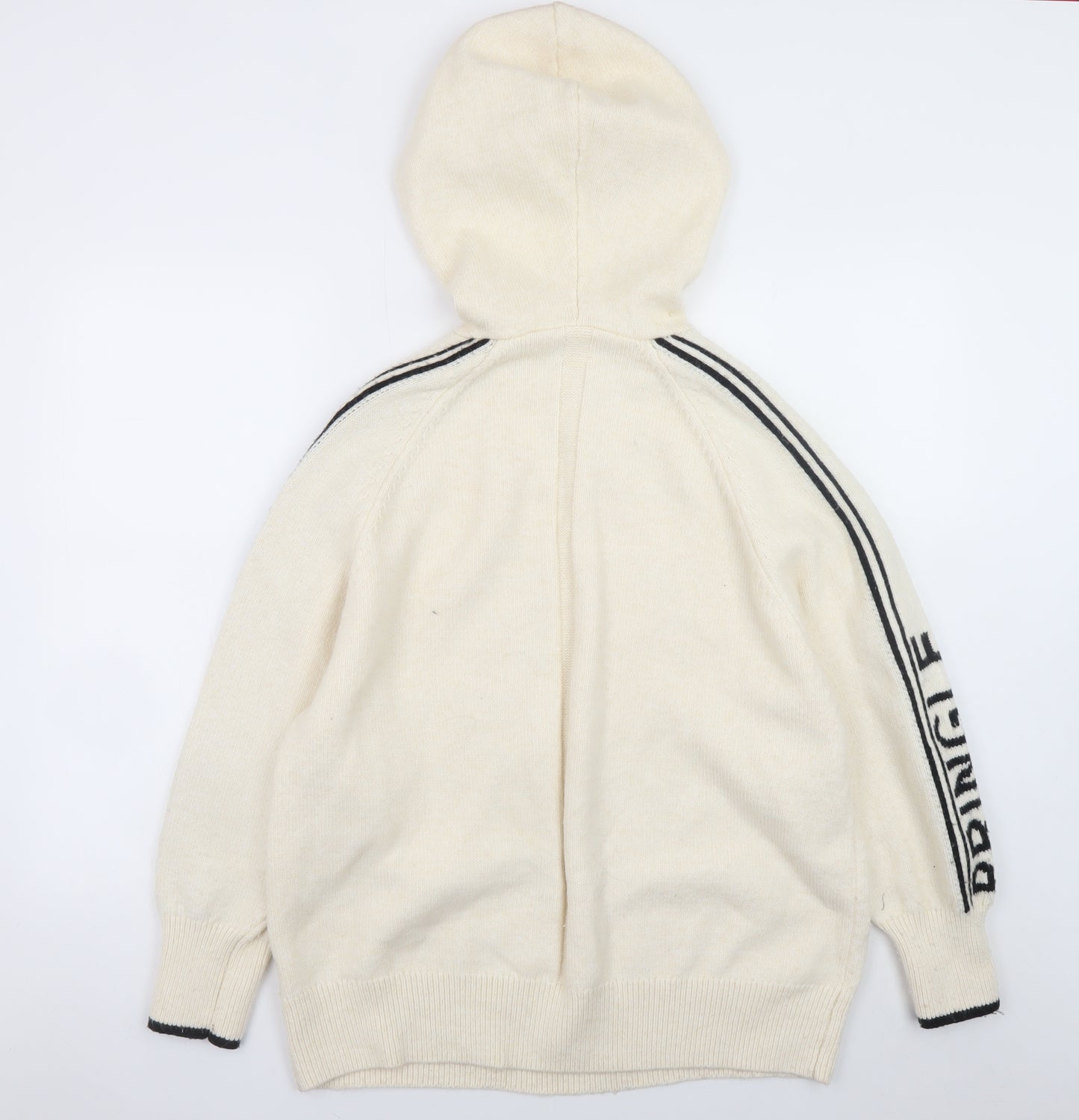 Pringle of Scotland x H&M Men's Ivory Hooded Pullover Jumper Size S