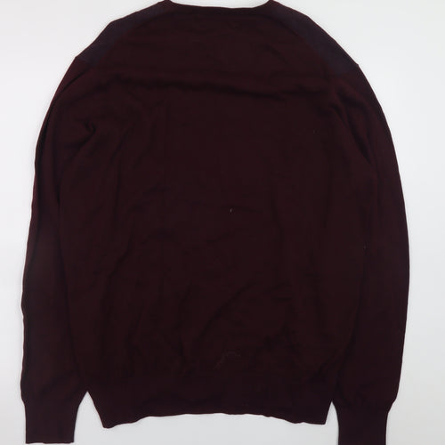 Ben Sherman Men's Brown 2XL Cotton Crew Neck Pullover Jumper