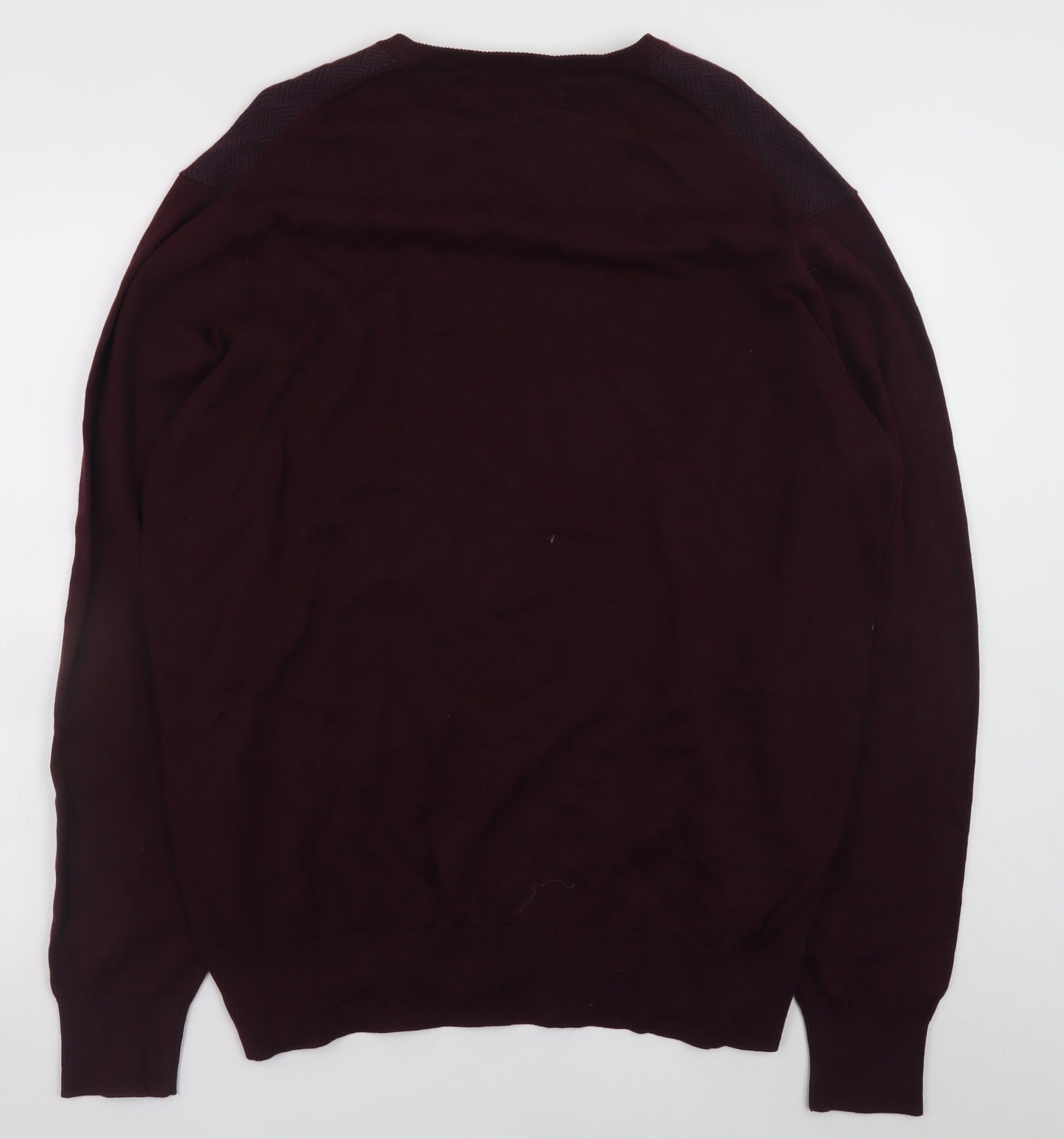Ben Sherman Men's Brown 2XL Cotton Crew Neck Pullover Jumper