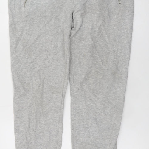 The White Company Men Grey Cotton Jogger Trousers M