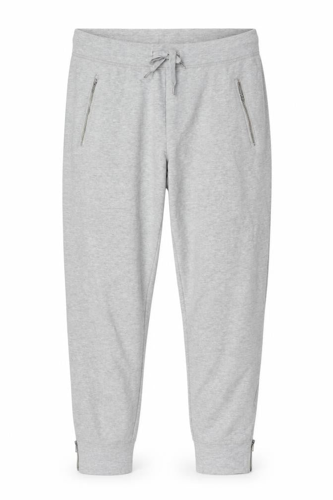Front view of The White Company Men Grey Cotton Jogger Trousers M