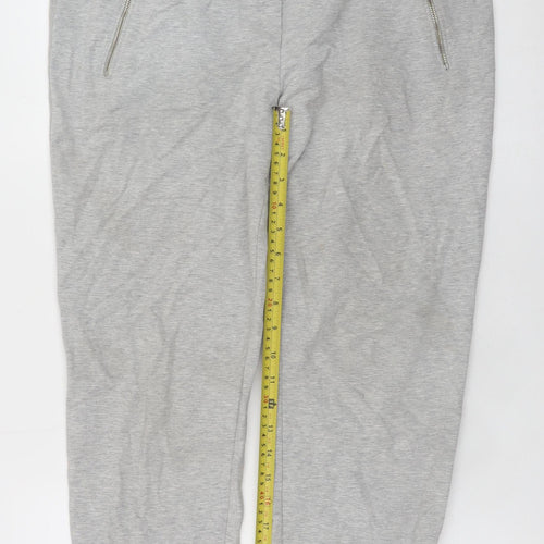 The White Company Men Grey Cotton Jogger Trousers M
