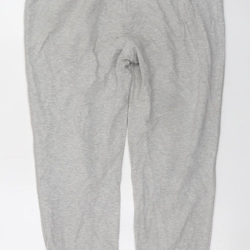 The White Company Men Grey Cotton Jogger Trousers M
