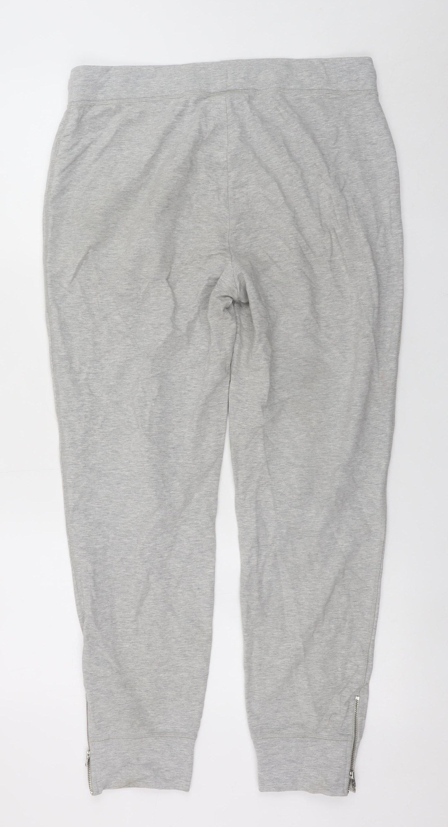 The White Company Men Grey Cotton Jogger Trousers M