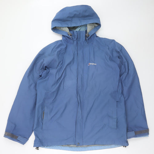Berghaus Women Blue Waterproof Hooded Anorak Jacket Size 18