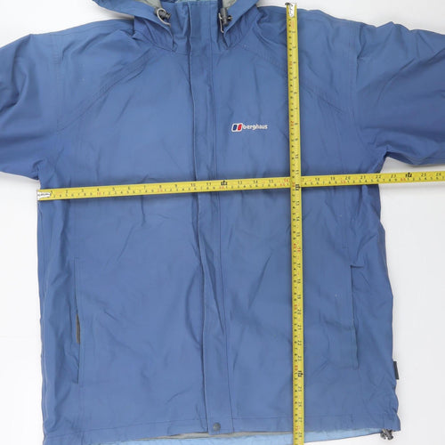 Berghaus Women Blue Waterproof Hooded Anorak Jacket Size 18