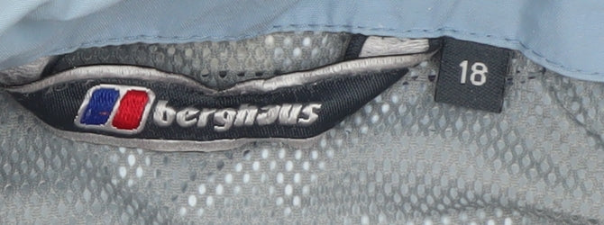 Berghaus Women Blue Waterproof Hooded Anorak Jacket Size 18