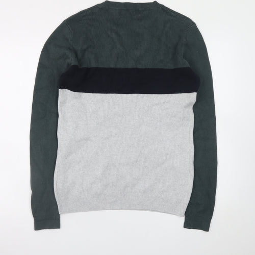 Next Womens Multicoloured Cotton Knit Crew Neck Pullover Jumper M