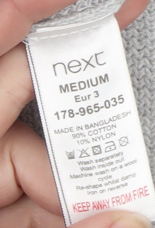 Next Womens Multicoloured Cotton Knit Crew Neck Pullover Jumper M