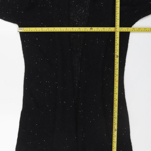 Jigsaw Women's Black Sequin Knit Long Sleeve Cardigan Size S