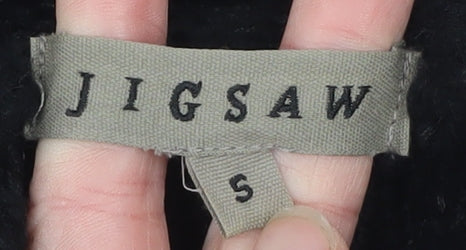 Jigsaw Women's Black Sequin Knit Long Sleeve Cardigan Size S