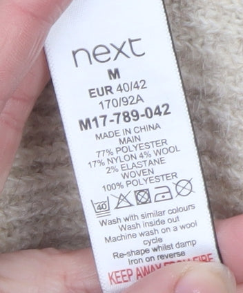 Next Women Beige Roll Neck Knit Jumper Medium