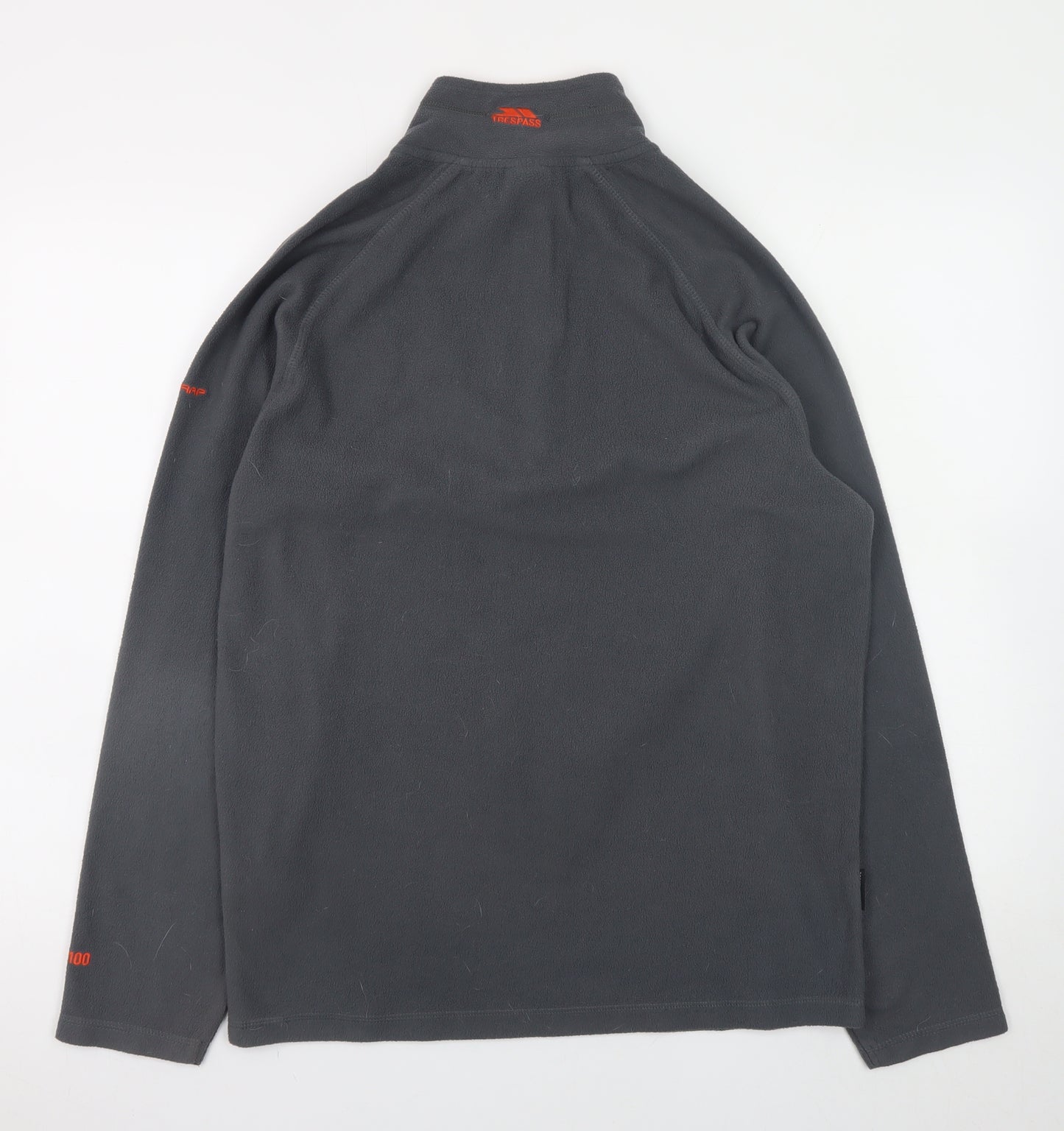 Trespass Men's Grey Fleece 1/4 Zip Pullover Sweatshirt Size M
