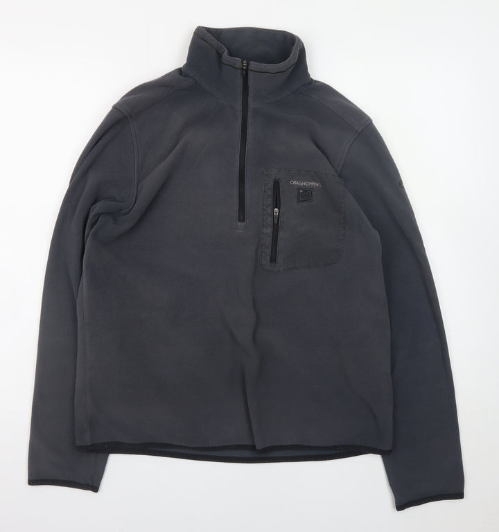 Craghoppers Men's Grey Fleece Pullover Sweatshirt S Outdoor Hiking