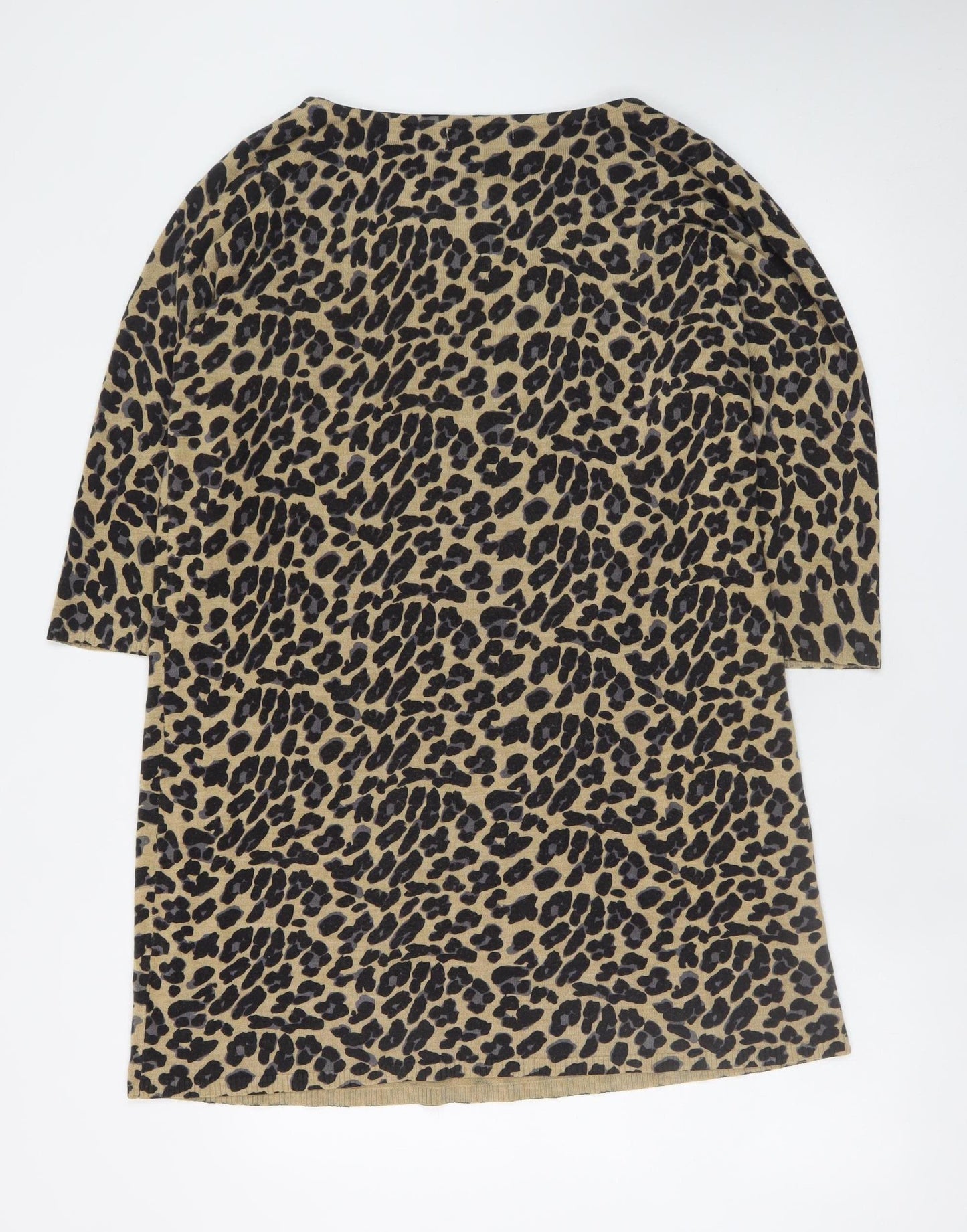 Marks and Spencer Women Brown Animal Print Shift Dress Size 22
