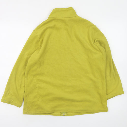 Marks and Spencer Womens Green Fleece Full Zip Jacket Size 16