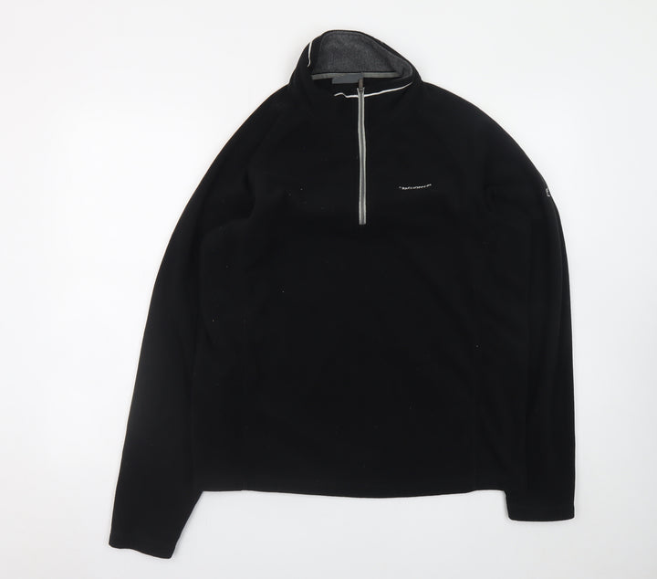 Craghoppers Men’s Black Fleece 1/4 Zip Pullover Sweatshirt Size L
