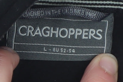 Craghoppers Men’s Black Fleece 1/4 Zip Pullover Sweatshirt Size L