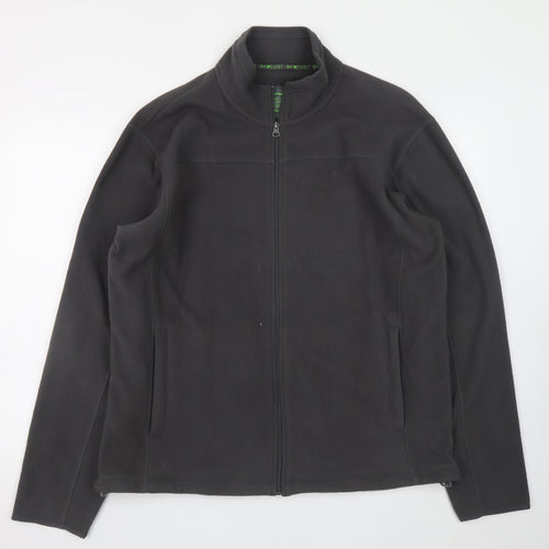 Marks and Spencer Men's Grey Fleece Full Zip Jacket Size L