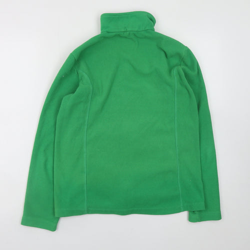 Lands' End Women's Green XS Fleece Full Zip Jacket