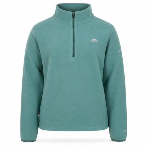 Trespass Girls Green Fleece 1/2 Zip Pullover Sweatshirt 11-12 Years