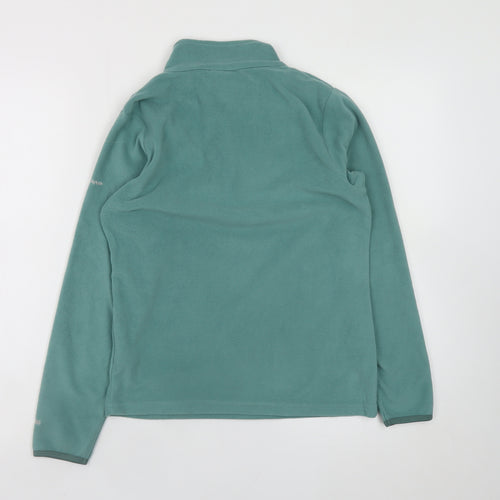 Trespass Girls Green Fleece 1/2 Zip Pullover Sweatshirt 11-12 Years
