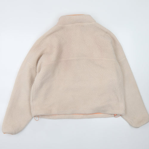 Dunnes Stores Women’s Beige Fleece Half Zip Jacket Size 14