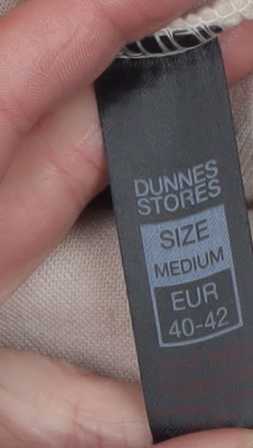 Dunnes Stores Women’s Beige Fleece Half Zip Jacket Size 14