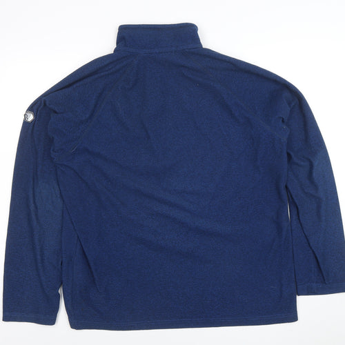 Regatta Mens Blue 1/4 Zip Fleece Pullover Sweatshirt L