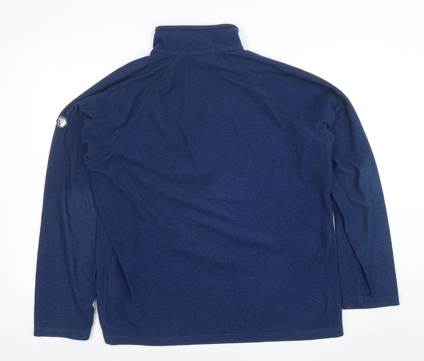 Regatta Mens Blue 1/4 Zip Fleece Pullover Sweatshirt L