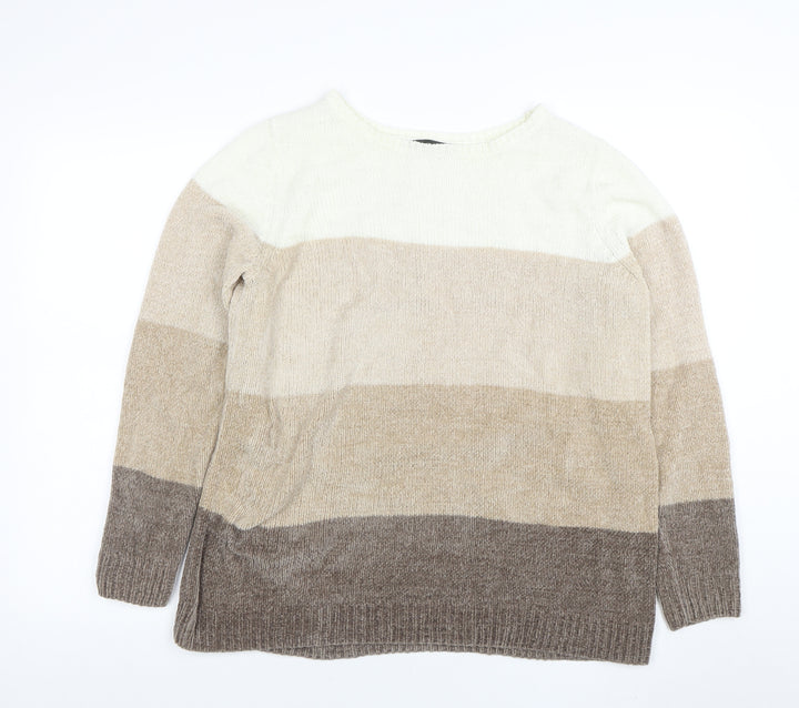 Bonmarche Women's Multicoloured Striped Knit Jumper M