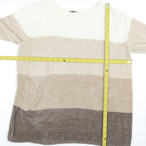 Bonmarche Women's Multicoloured Striped Knit Jumper M