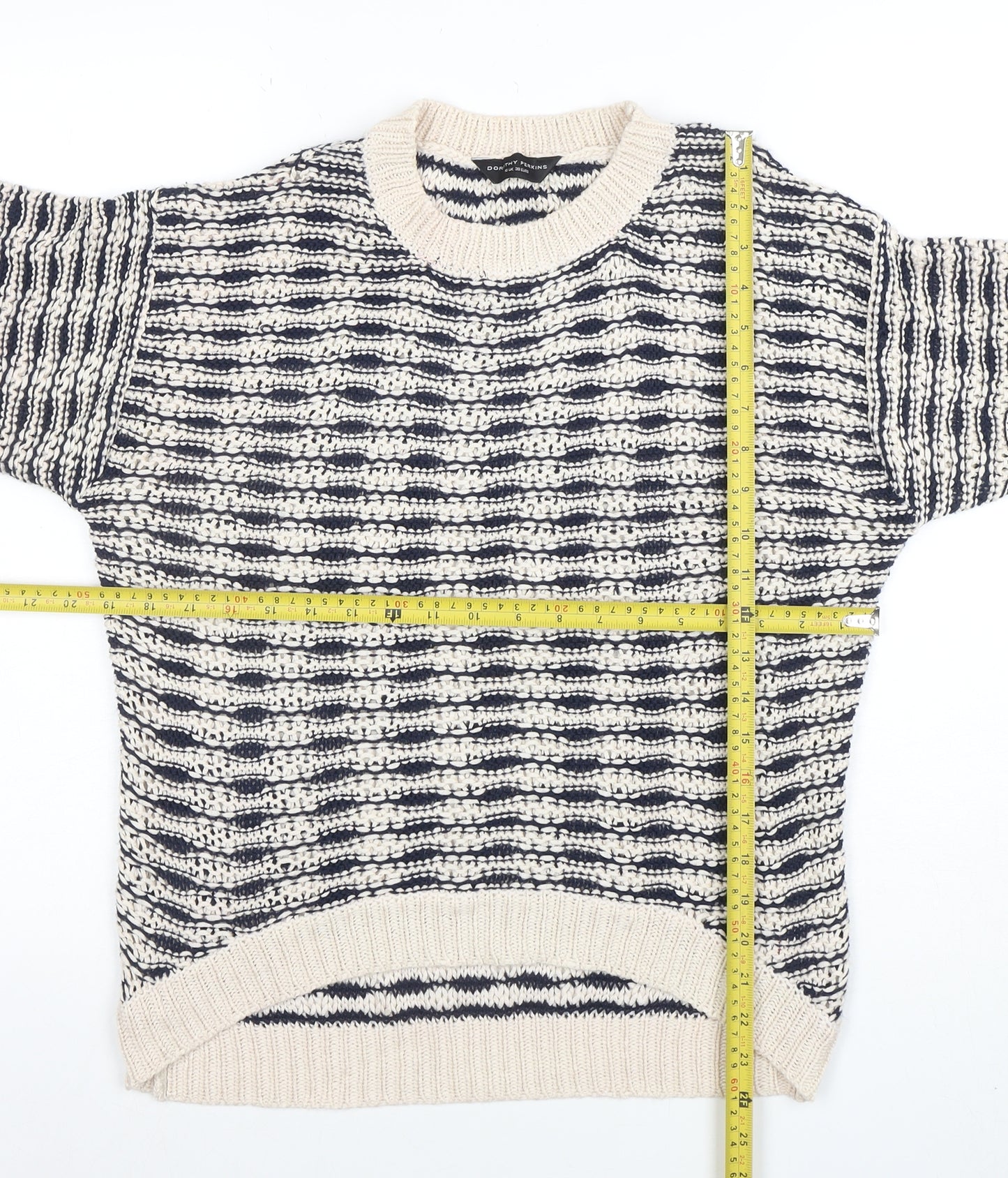 Dorothy Perkins Womens Multicoloured Size 10 Chunky Knit Jumper