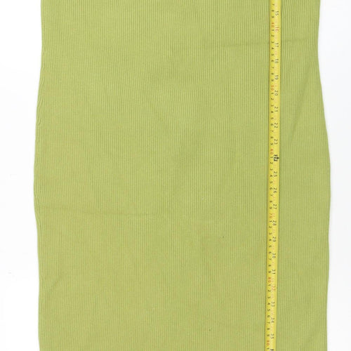 Pretty Lavish Women’s Green Sleeveless Bodycon Midi Dress L