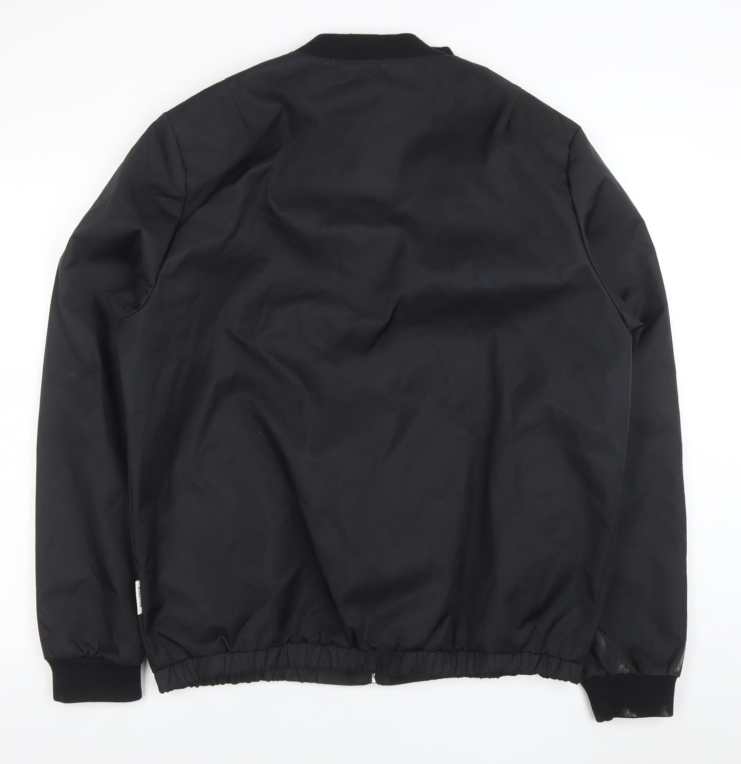 Bellfield Men's Black XL Bomber Jacket Full Zip Casual