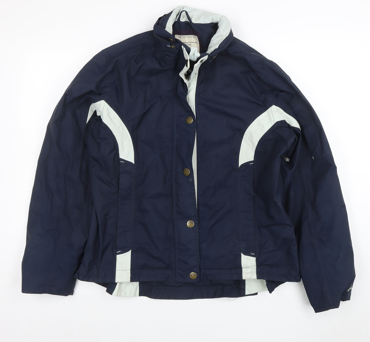 Joules Women's Blue Waterproof Lined Anorak Jacket Size 14