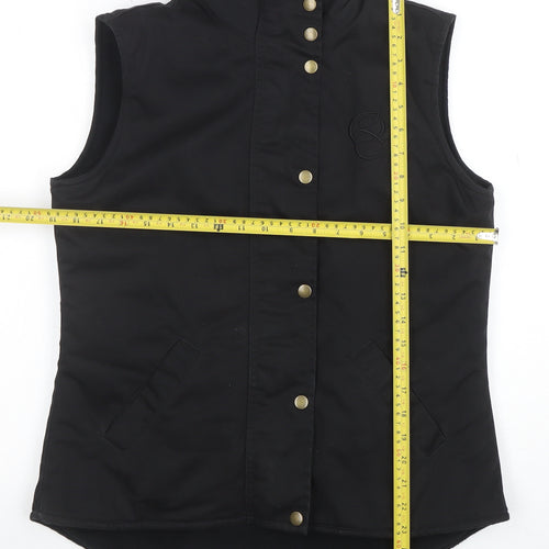 GiiNiiX Women's Black Waistcoat Bodywarmer Size S Outdoor Casual