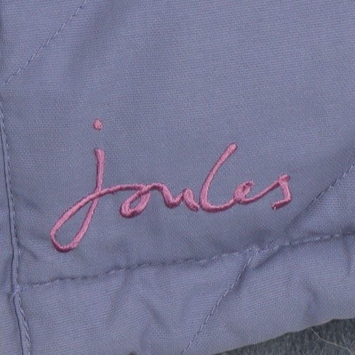Joules Women's Blue Puffer Waistcoat Size 8 Lightweight Zip