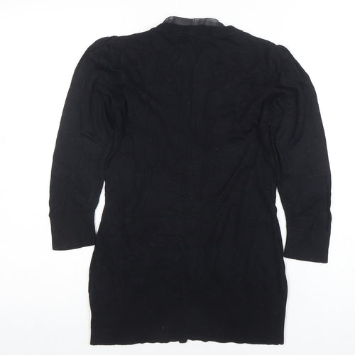 Coast Womens Black Size 8 V-Neck Button Cardigan